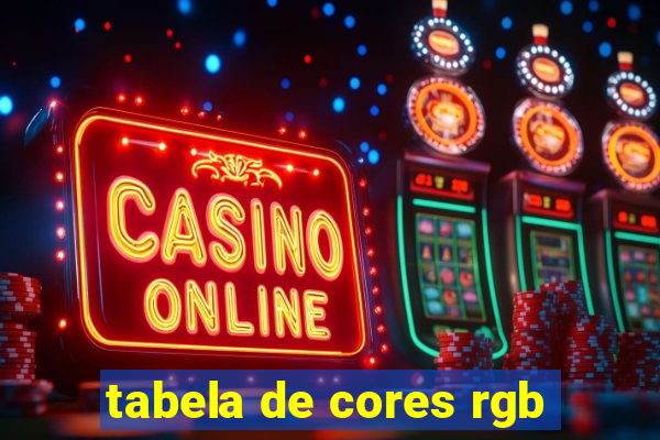 tabela de cores rgb